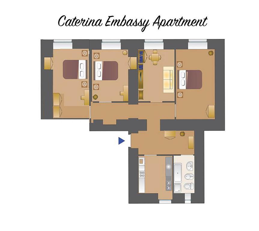 Caterina One O One - Embassy Apartment Roma Exterior foto